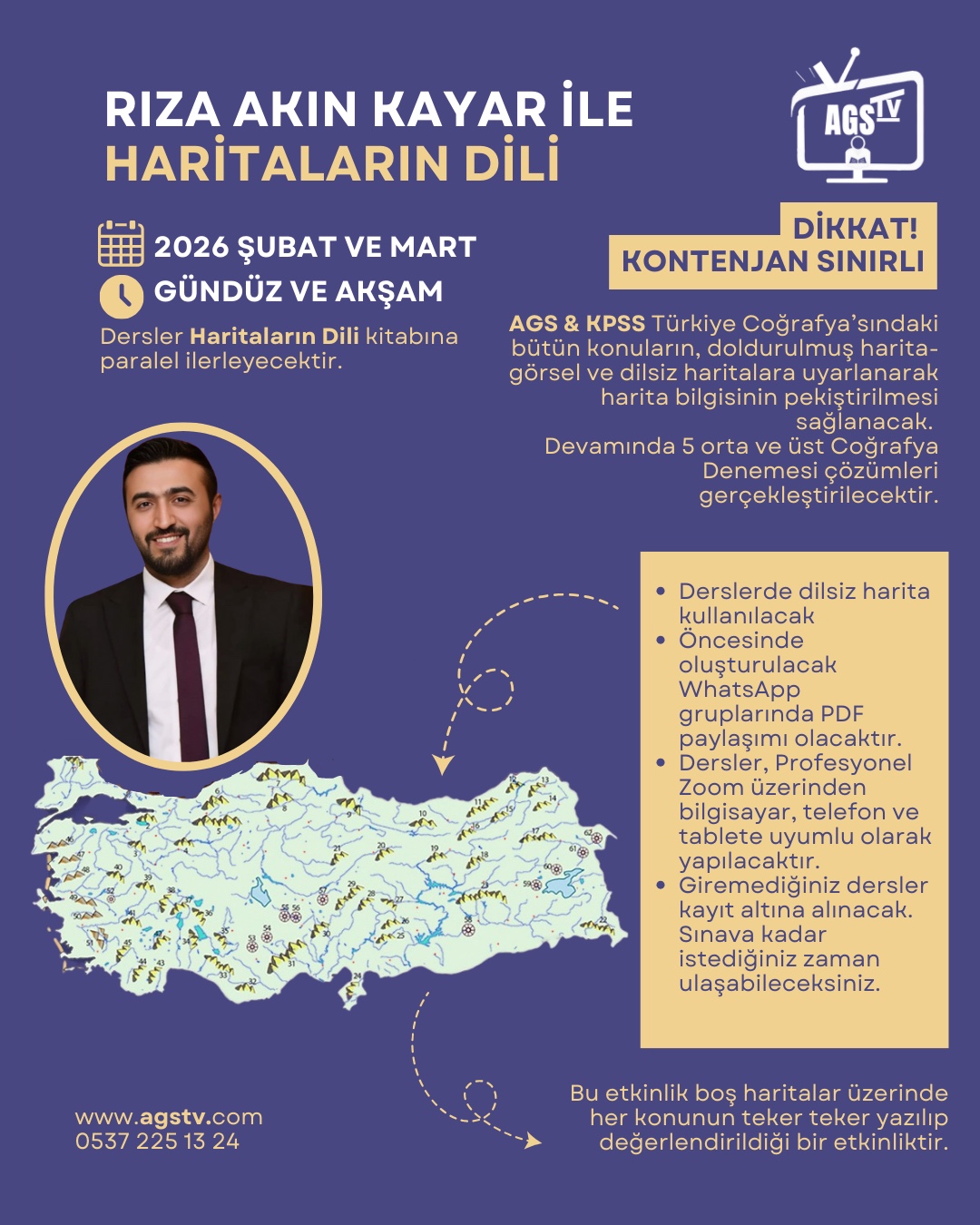 2026 RIZA AKIN KAYAR HARİTALARIN DİLİ UYGULAMA KAMPI